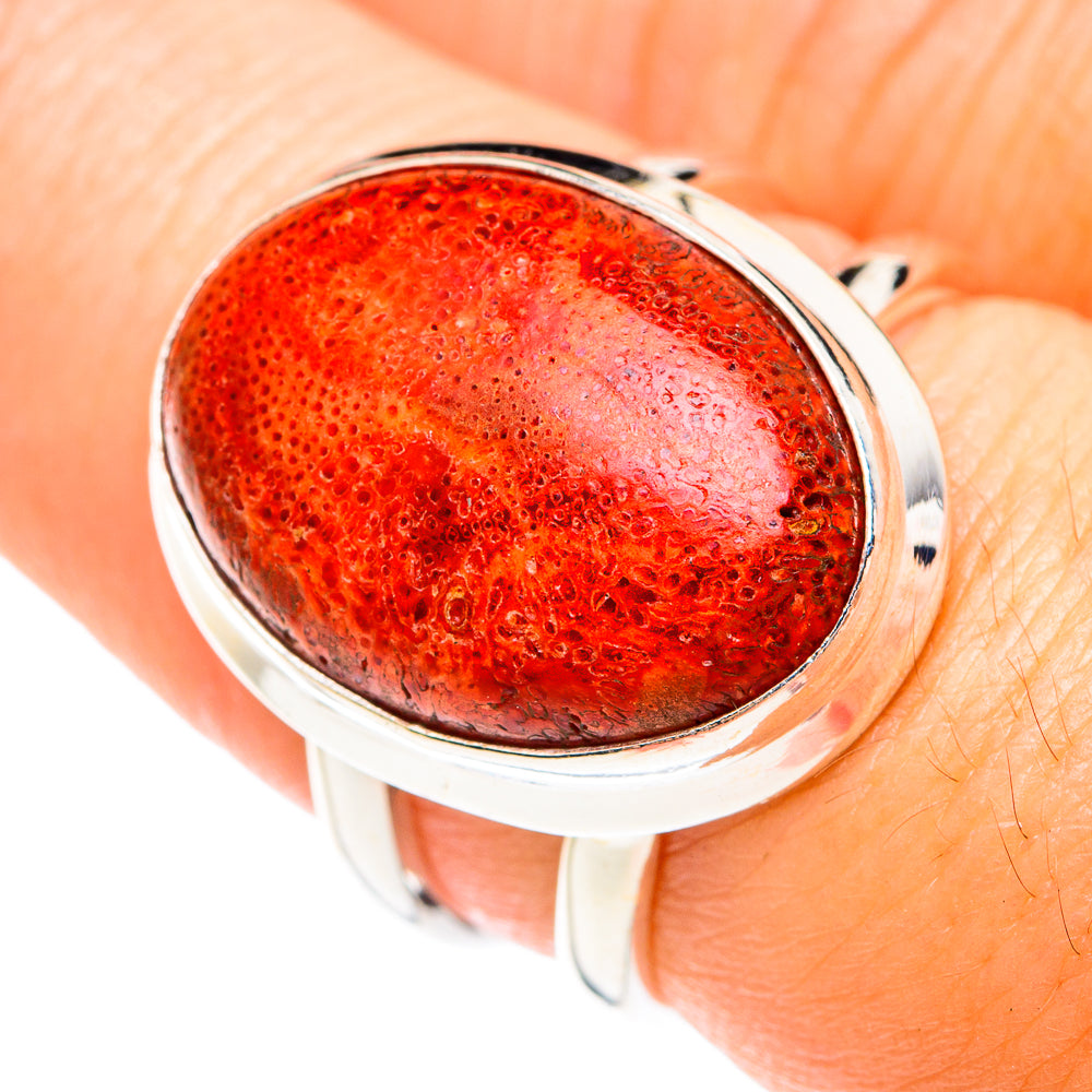 Sponge Coral Rings handcrafted by Ana Silver Co - RING75208