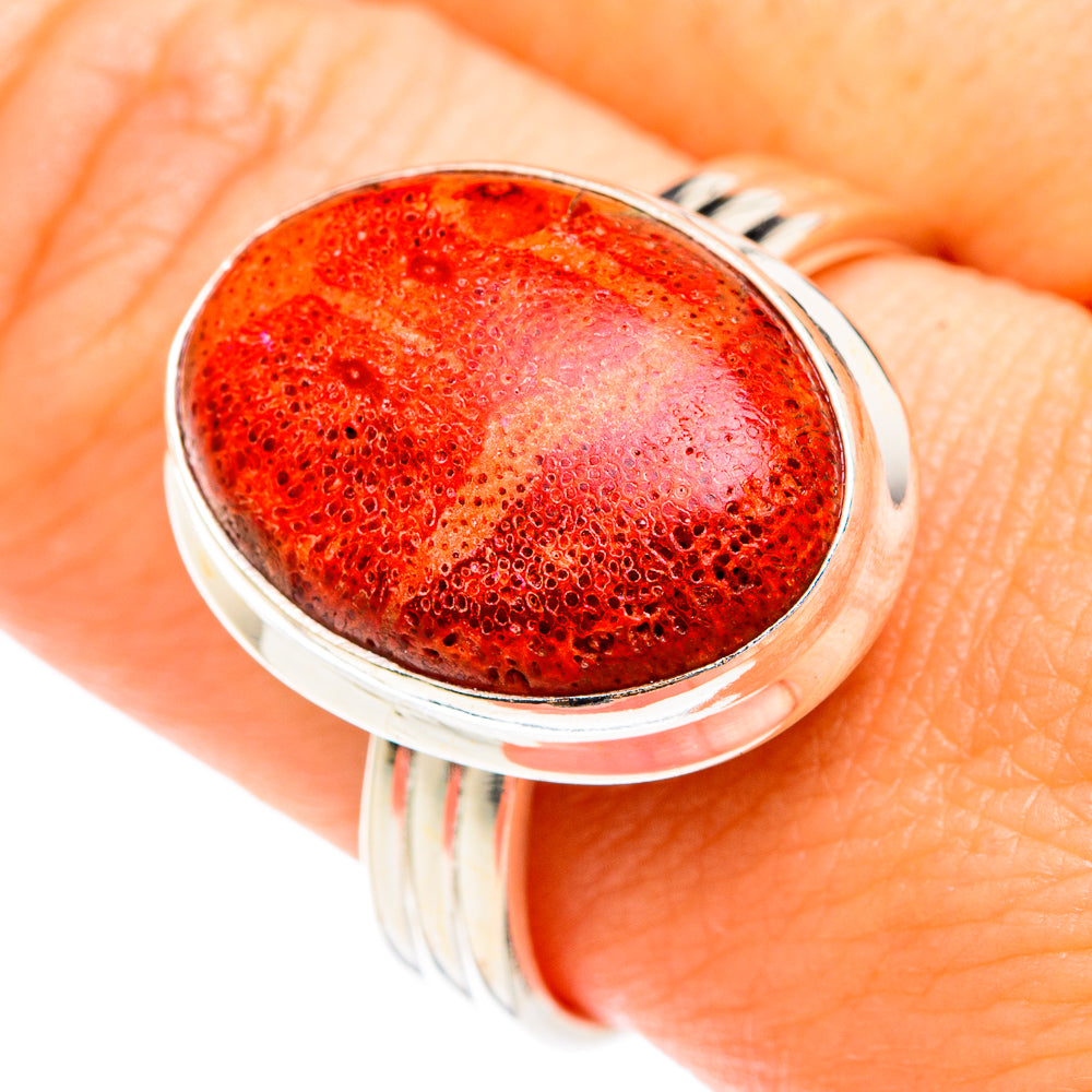 Sponge Coral Rings handcrafted by Ana Silver Co - RING75209