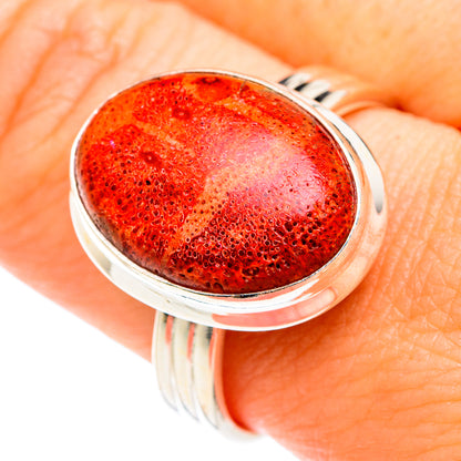 Sponge Coral Rings handcrafted by Ana Silver Co - RING75209