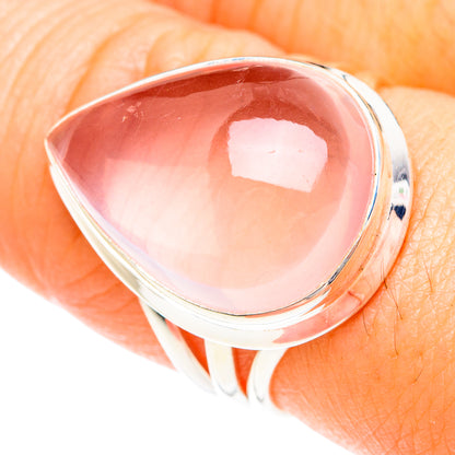 Rose Quartz Rings handcrafted by Ana Silver Co - RING75210