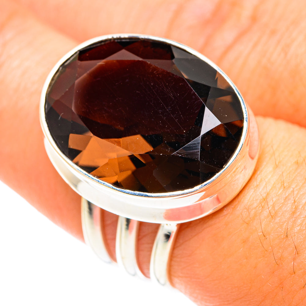 Smoky Quartz Rings handcrafted by Ana Silver Co - RING75233