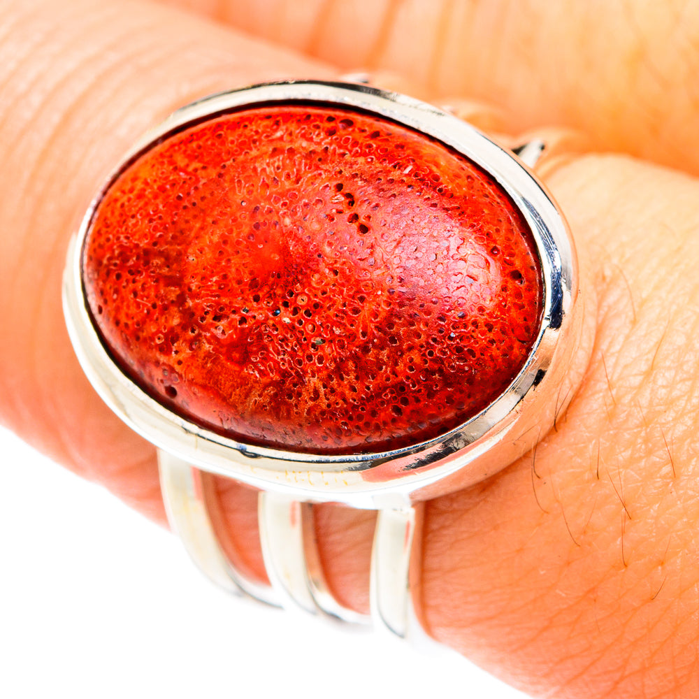 Sponge Coral Rings handcrafted by Ana Silver Co - RING75234