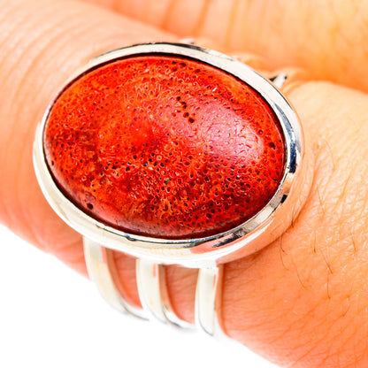 Sponge Coral Rings handcrafted by Ana Silver Co - RING75234