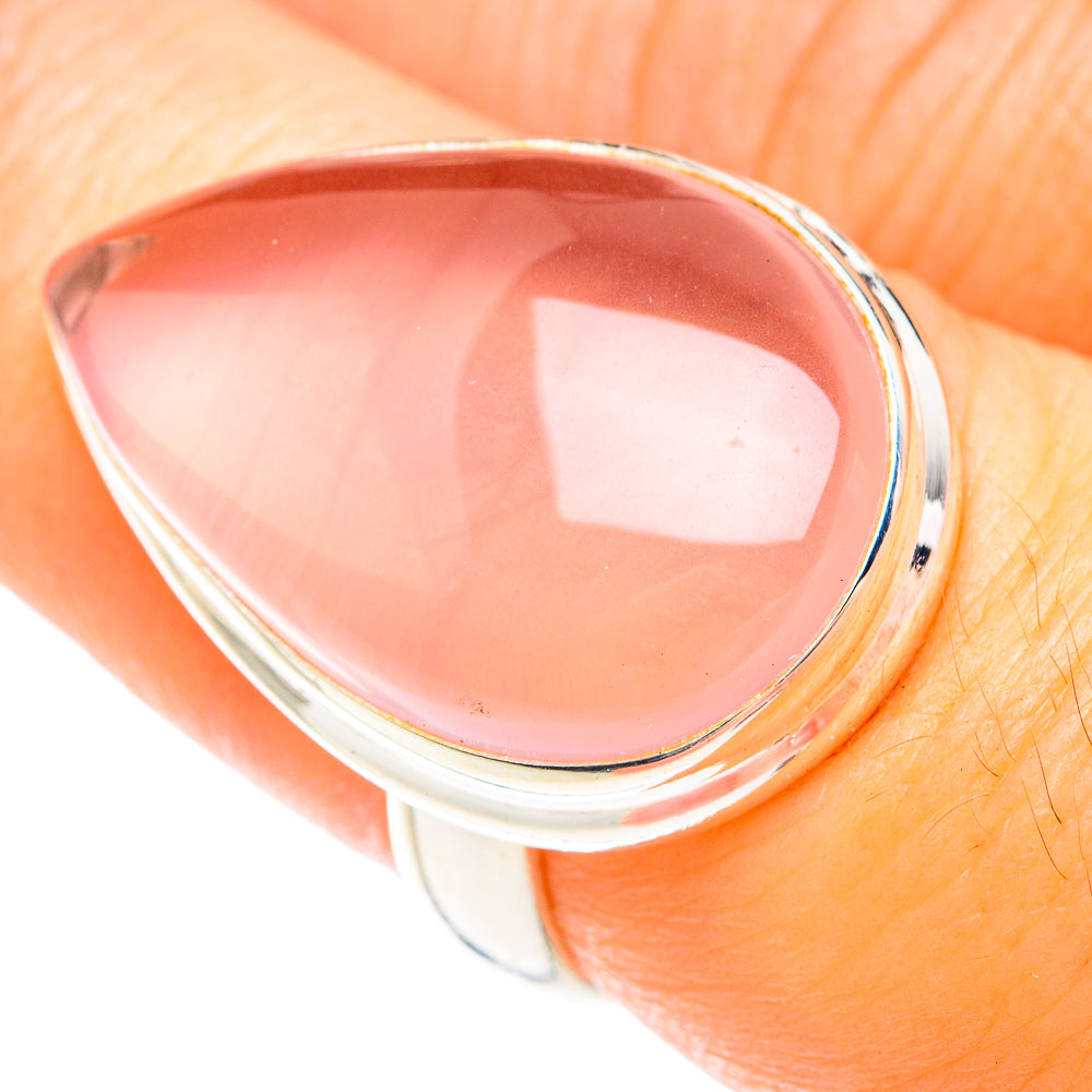 Rose Quartz Rings handcrafted by Ana Silver Co - RING75237