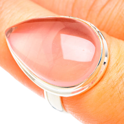 Rose Quartz Rings handcrafted by Ana Silver Co - RING75237