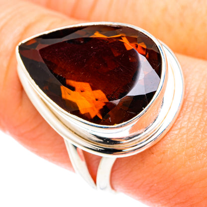 Mandarin Citrine Rings handcrafted by Ana Silver Co - RING75257