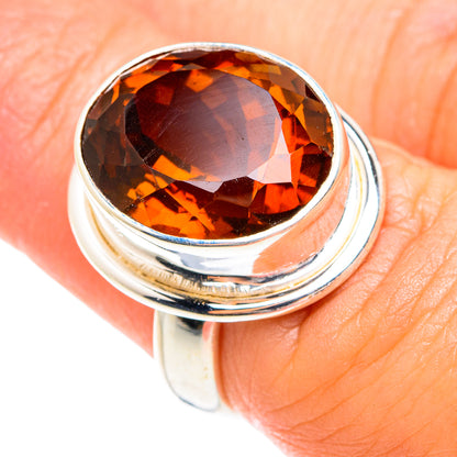 Mandarin Citrine Rings handcrafted by Ana Silver Co - RING75259