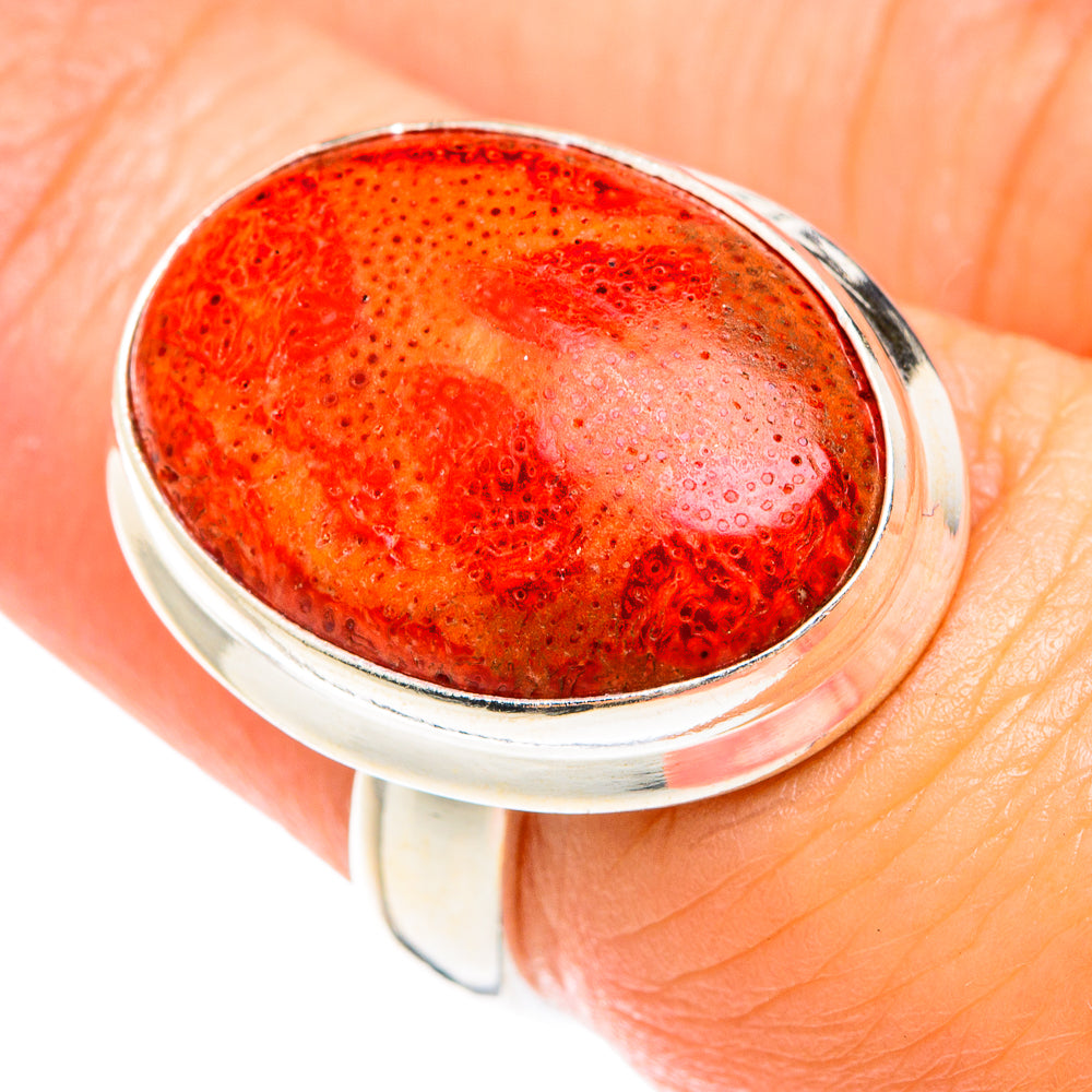Sponge Coral Rings handcrafted by Ana Silver Co - RING75260