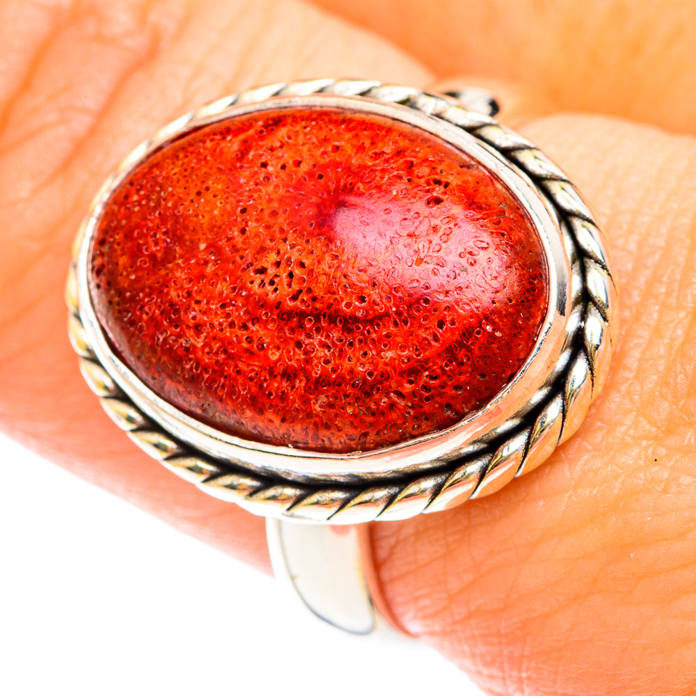 Sponge Coral Rings handcrafted by Ana Silver Co - RING75261