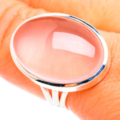 Rose Quartz Rings handcrafted by Ana Silver Co - RING75262