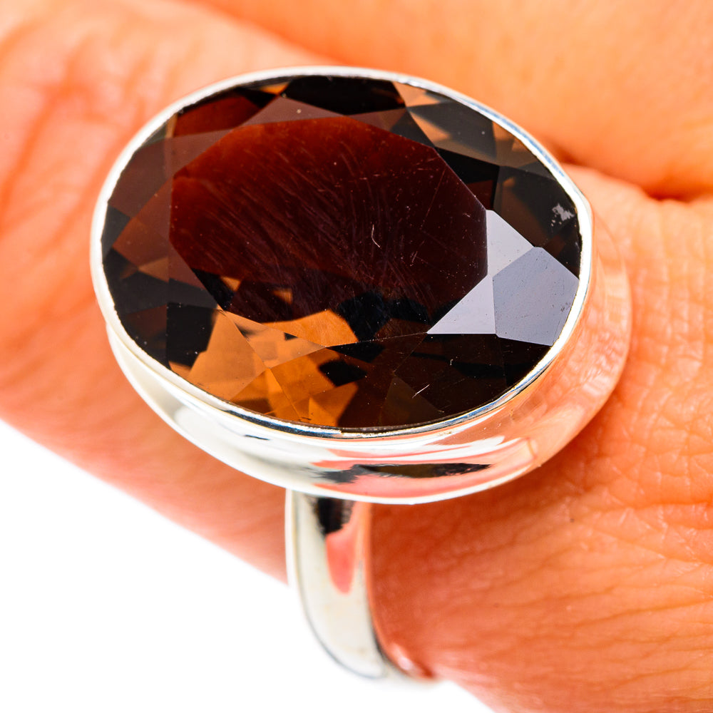 Smoky Quartz Rings handcrafted by Ana Silver Co - RING75283