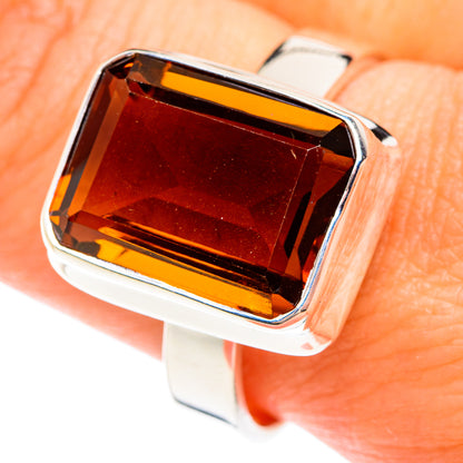 Mandarin Citrine Rings handcrafted by Ana Silver Co - RING75284