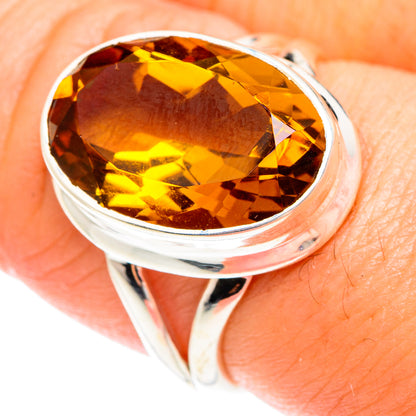Mandarin Citrine Rings handcrafted by Ana Silver Co - RING75309