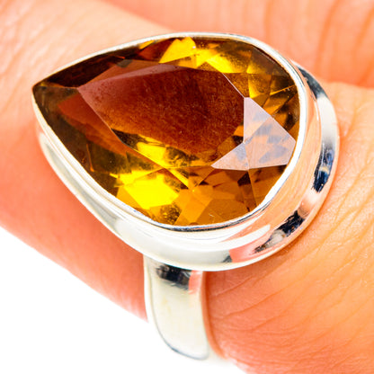 Mandarin Citrine Rings handcrafted by Ana Silver Co - RING75310