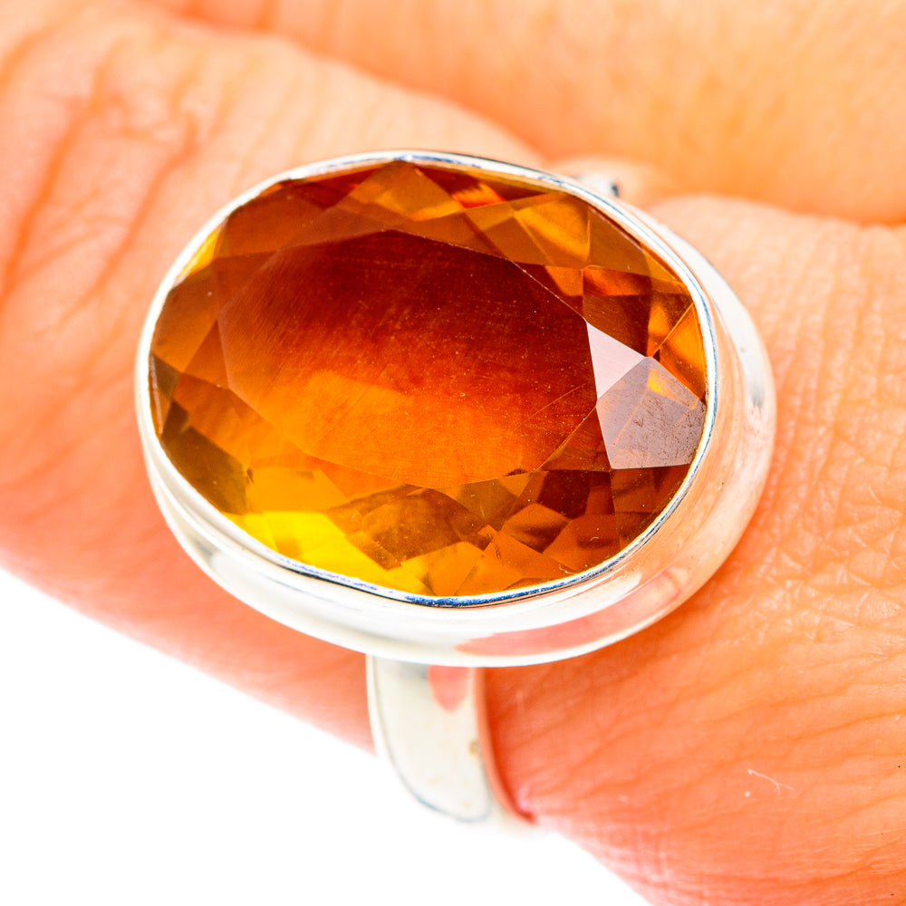 Mandarin Citrine Rings handcrafted by Ana Silver Co - RING75311