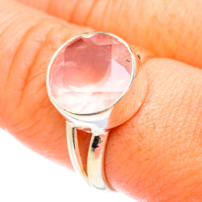 Rose Quartz Rings handcrafted by Ana Silver Co - RING75312