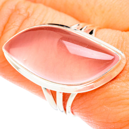 Rose Quartz Rings handcrafted by Ana Silver Co - RING75314