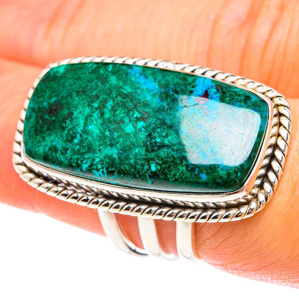 Chrysocolla Rings handcrafted by Ana Silver Co - RING75327