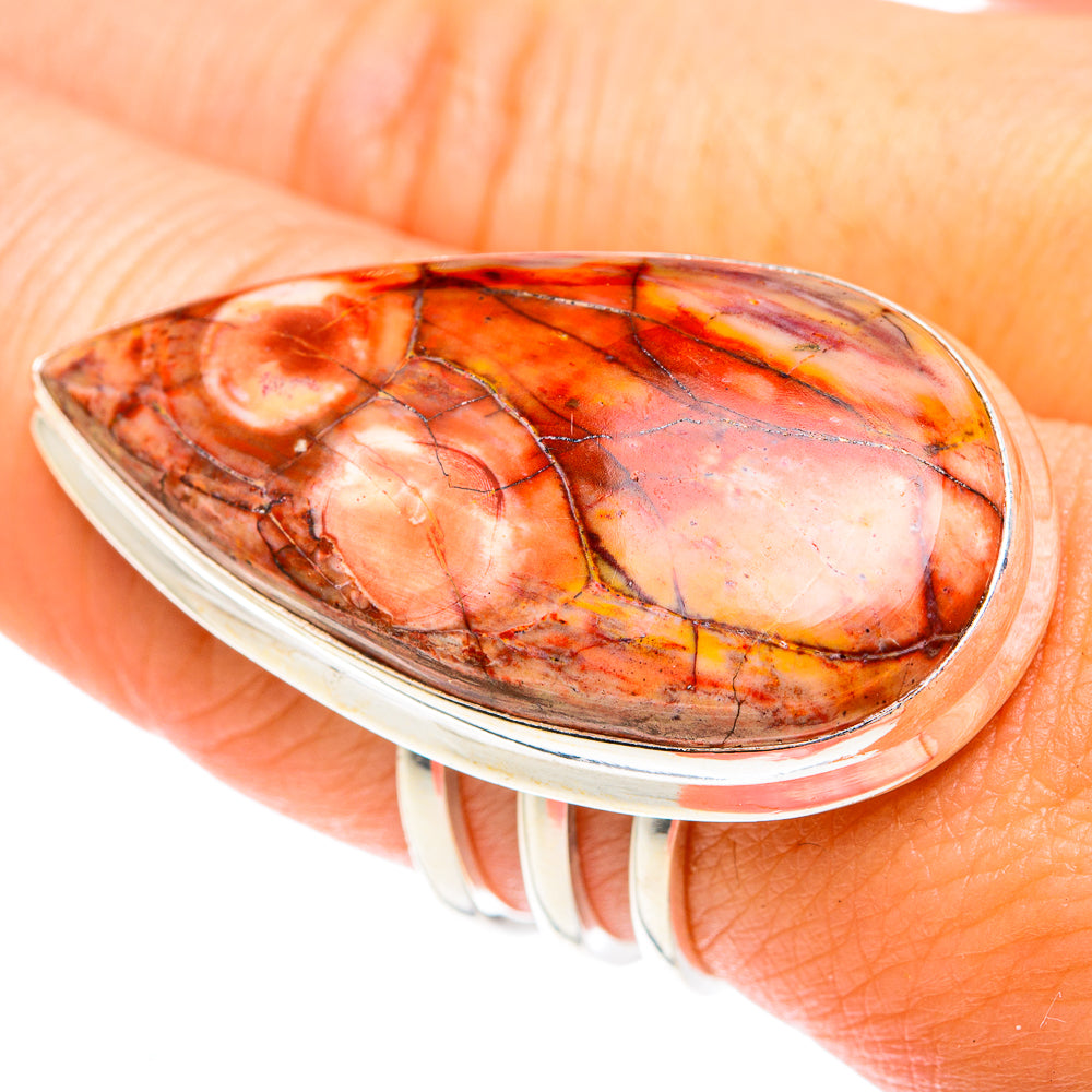 Poppy Jasper Rings handcrafted by Ana Silver Co - RING75329