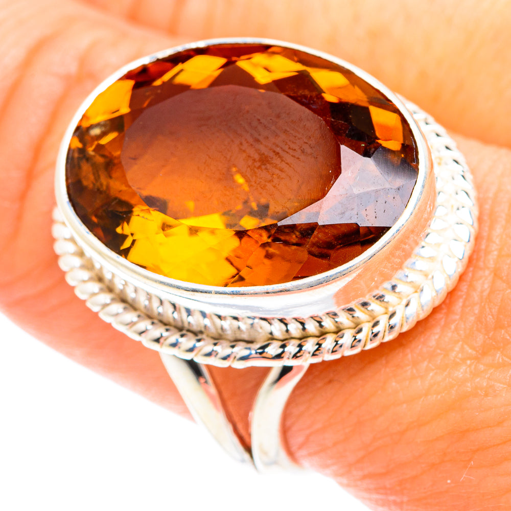 Mandarin Citrine Rings handcrafted by Ana Silver Co - RING75331