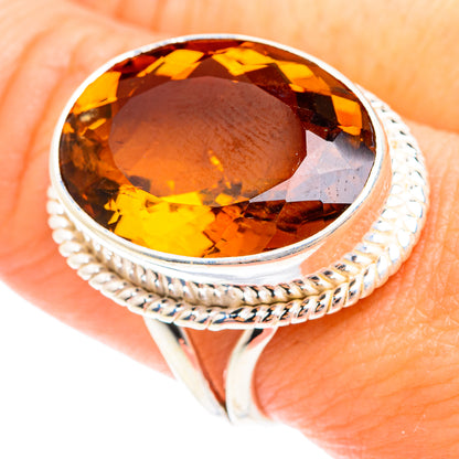 Mandarin Citrine Rings handcrafted by Ana Silver Co - RING75331