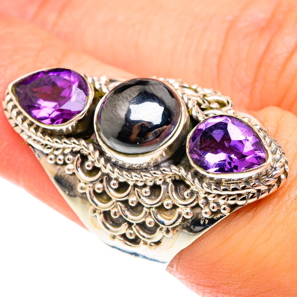 Hematite Rings handcrafted by Ana Silver Co - RING75336
