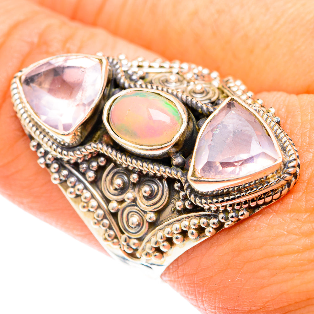 Ethiopian Opal Rings handcrafted by Ana Silver Co - RING75340