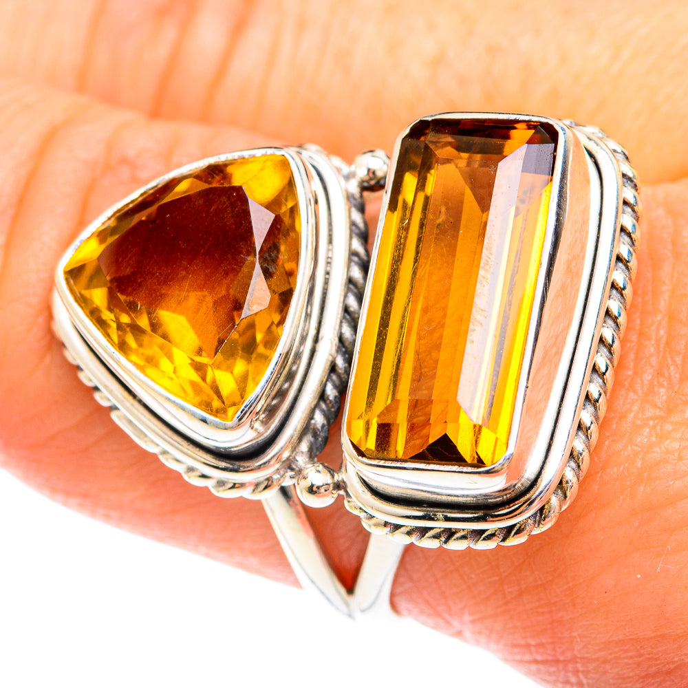 Mandarin Citrine Rings handcrafted by Ana Silver Co - RING75351