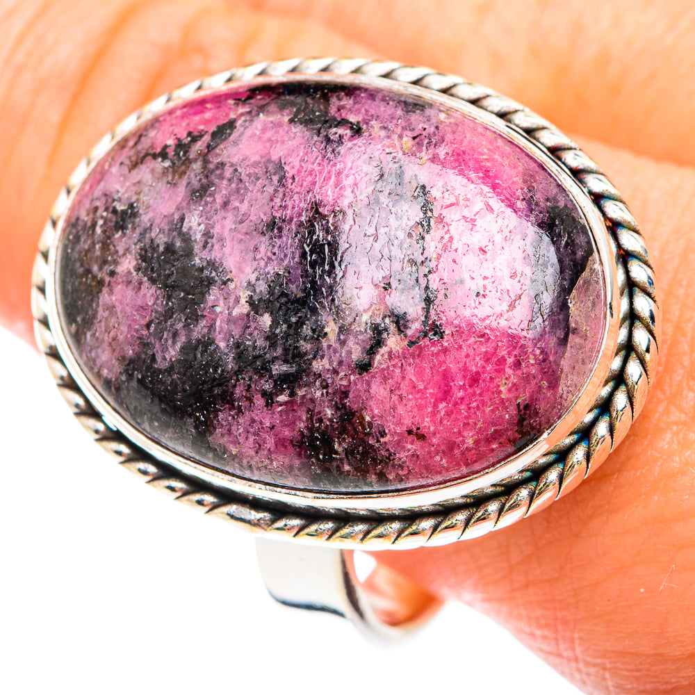 Rhodonite Rings handcrafted by Ana Silver Co - RING75352