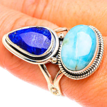 Larimar Rings handcrafted by Ana Silver Co - RING75358