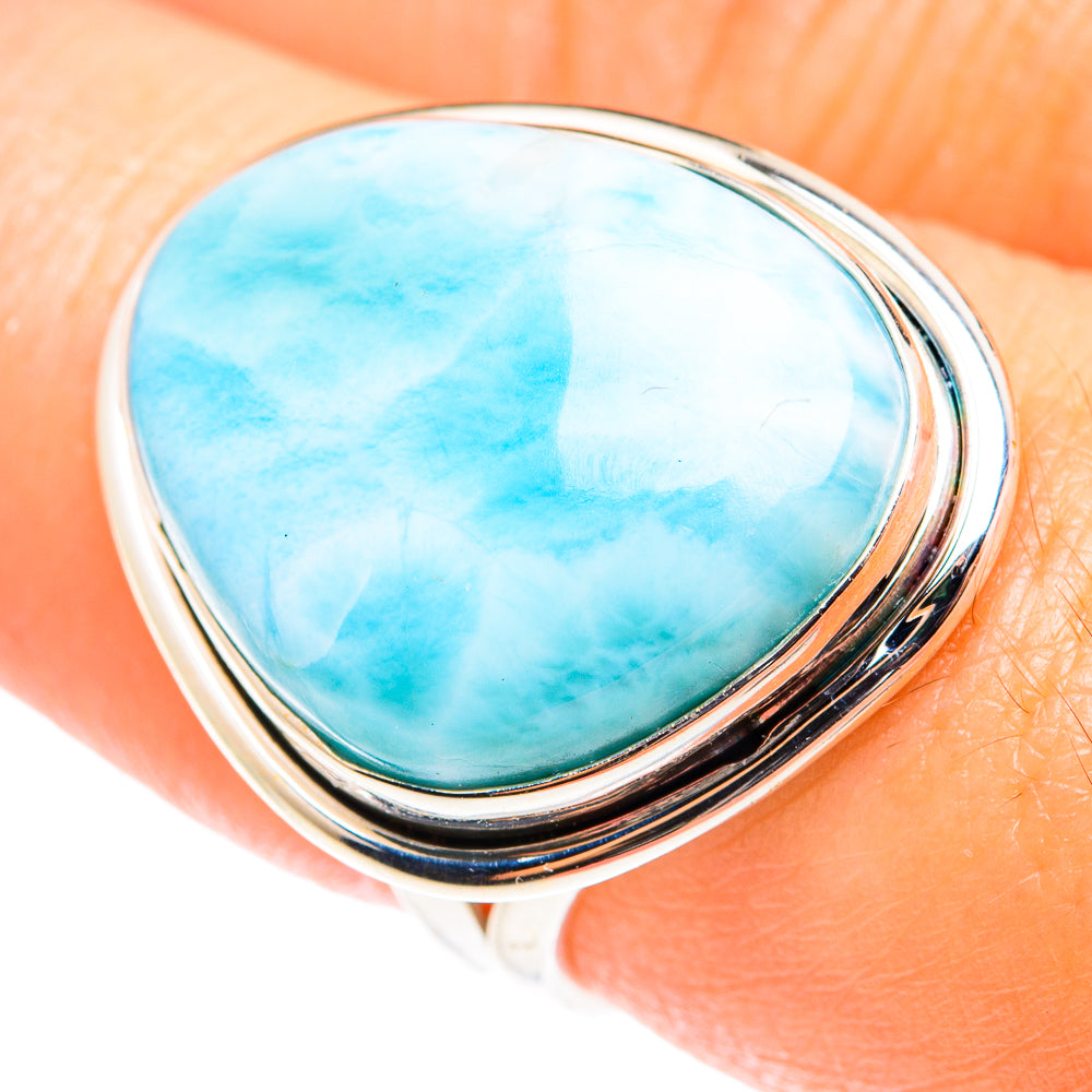 Larimar Rings handcrafted by Ana Silver Co - RING75362