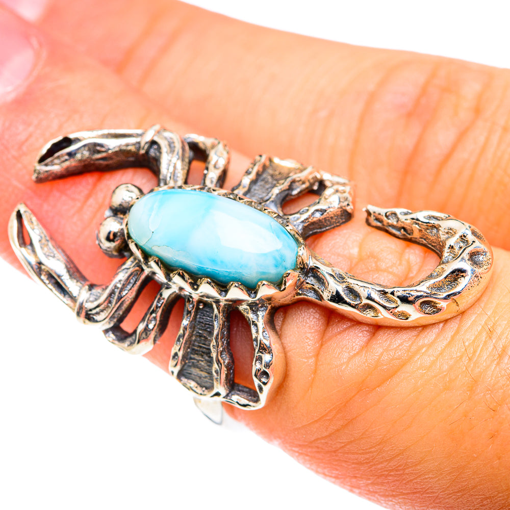 Larimar Rings handcrafted by Ana Silver Co - RING75366