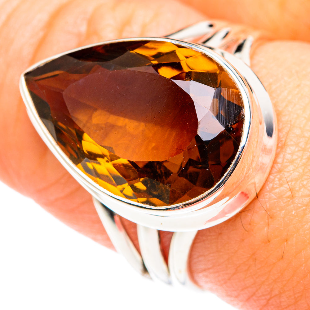 Mandarin Citrine Rings handcrafted by Ana Silver Co - RING75373