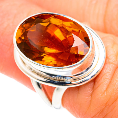 Mandarin Citrine Rings handcrafted by Ana Silver Co - RING75375