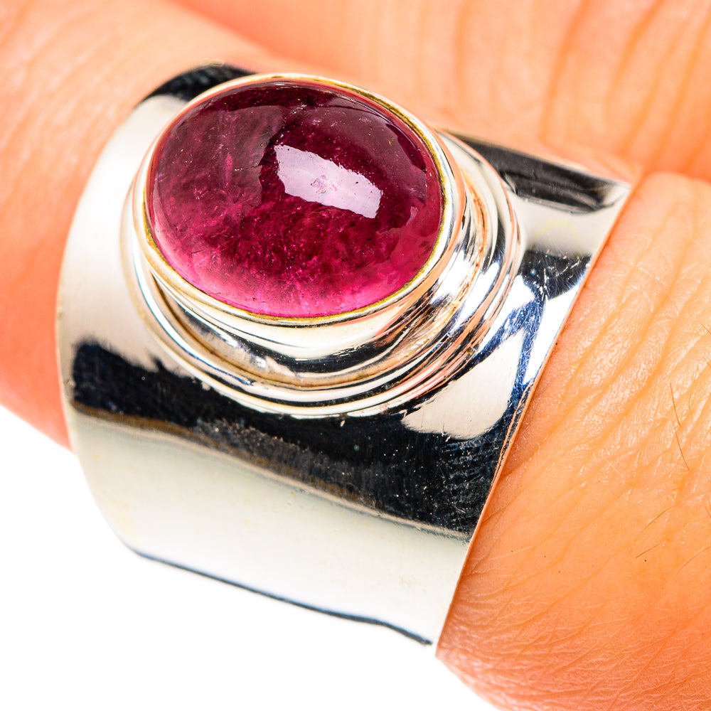 Pink Tourmaline Rings handcrafted by Ana Silver Co - RING75378