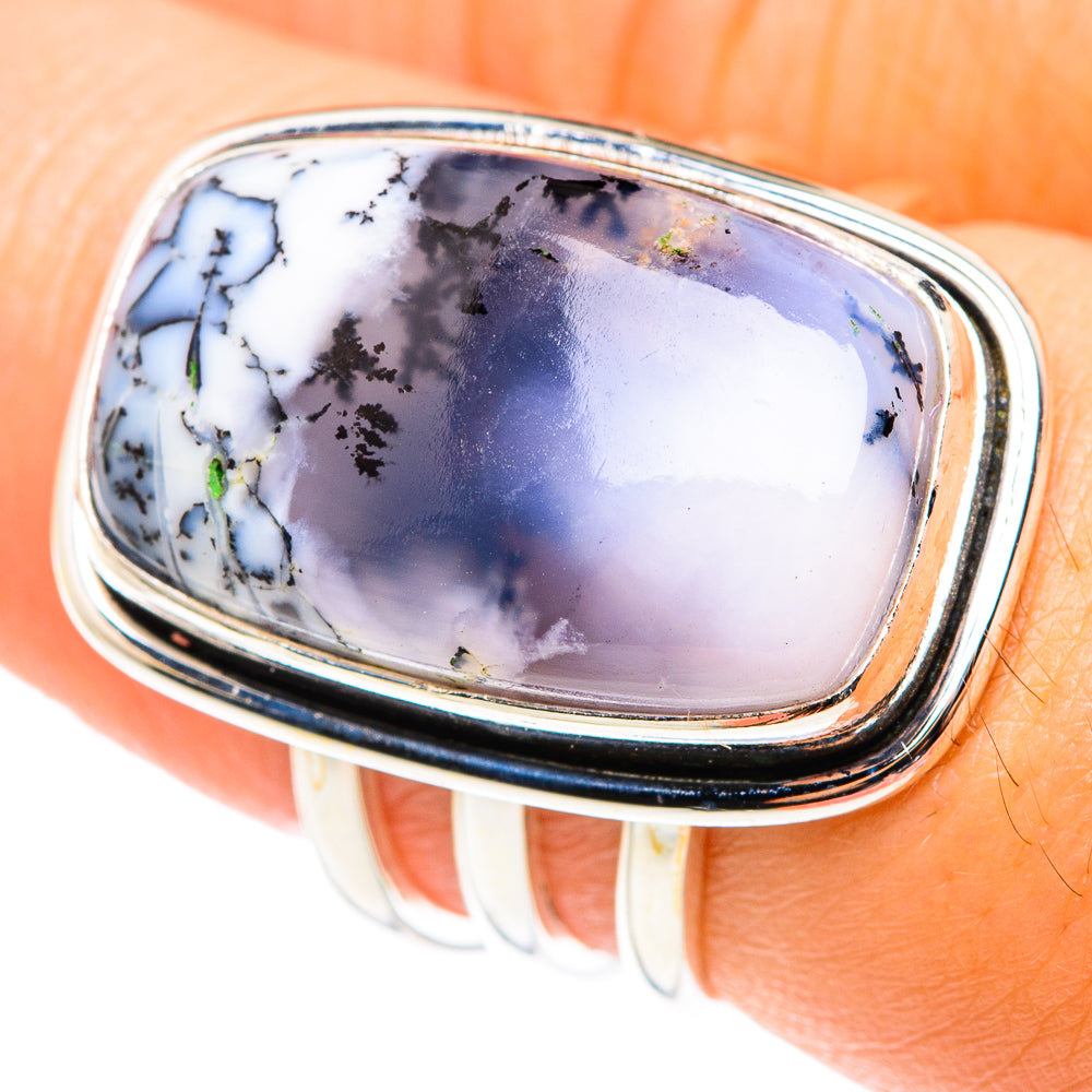 Dendritic Opal Rings handcrafted by Ana Silver Co - RING75388