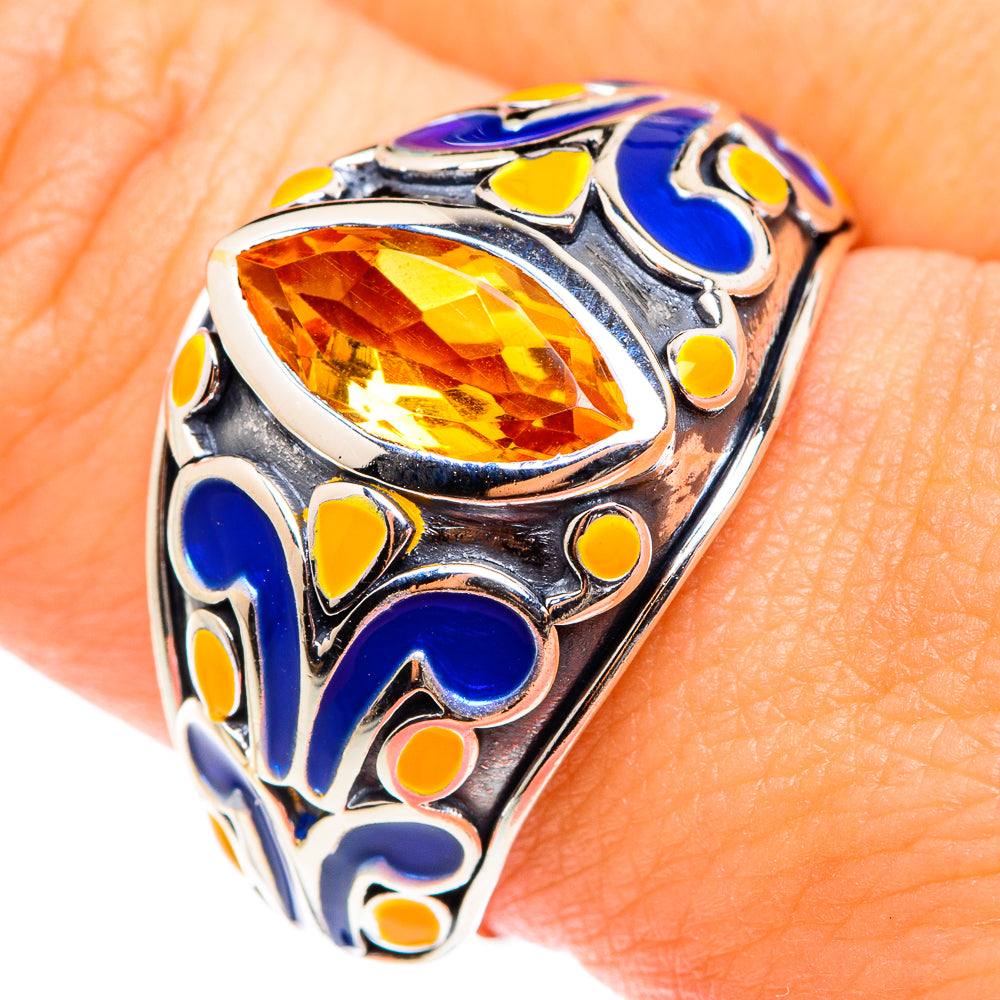 Mandarin Citrine Rings handcrafted by Ana Silver Co - RING75394