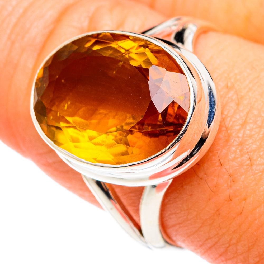 Mandarin Citrine Rings handcrafted by Ana Silver Co - RING75413