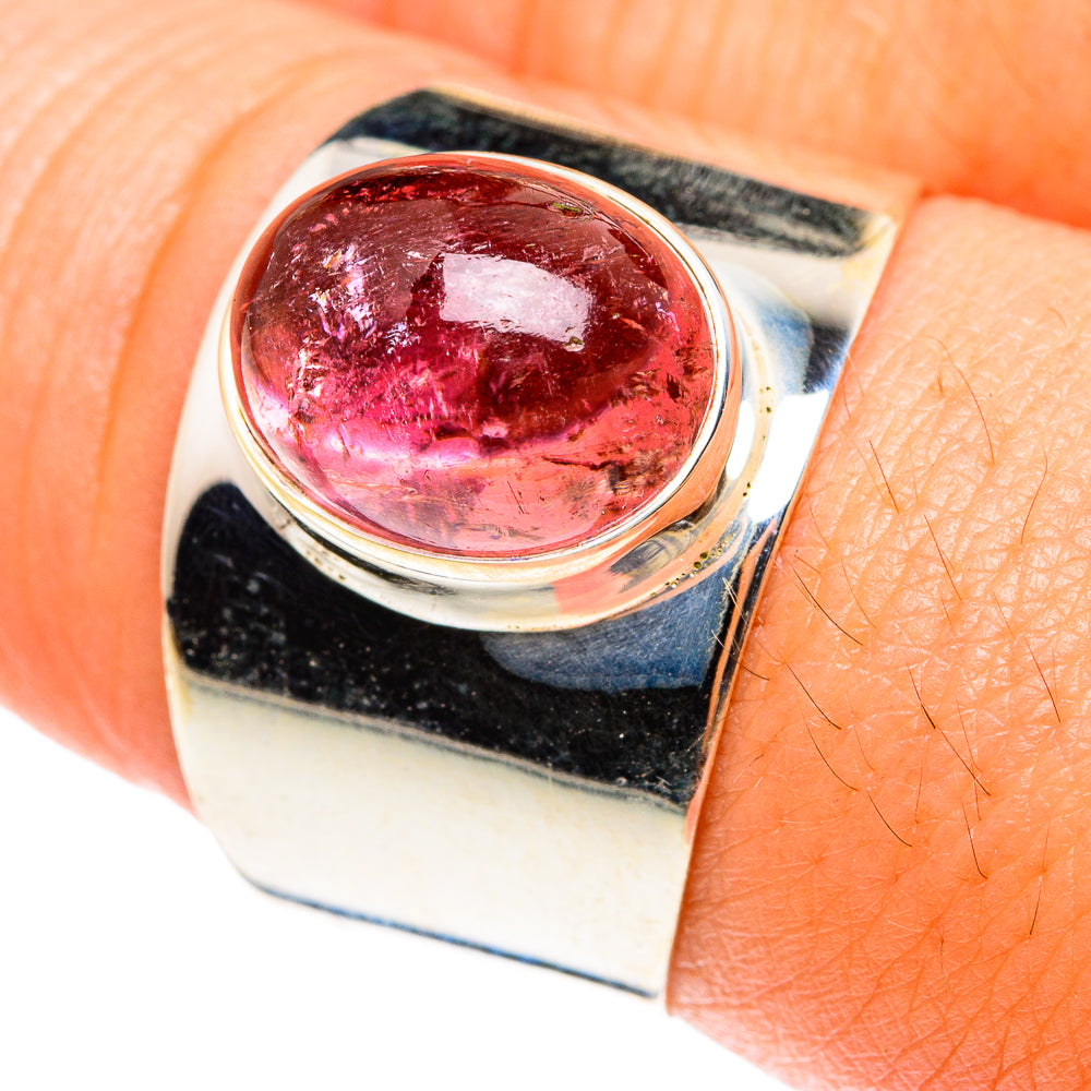 Pink Tourmaline Rings handcrafted by Ana Silver Co - RING75414