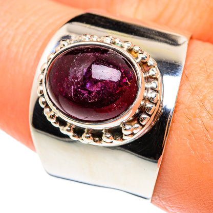 Pink Tourmaline Rings handcrafted by Ana Silver Co - RING75416