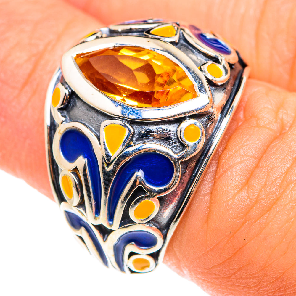 Mandarin Citrine Rings handcrafted by Ana Silver Co - RING75430