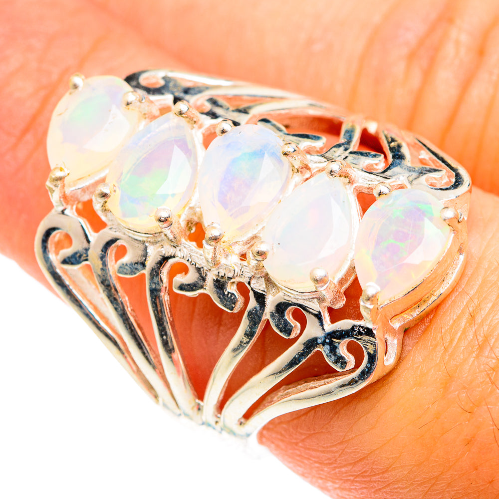 Ethiopian Opal Rings handcrafted by Ana Silver Co - RING75431