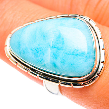 Larimar Rings handcrafted by Ana Silver Co - RING75437