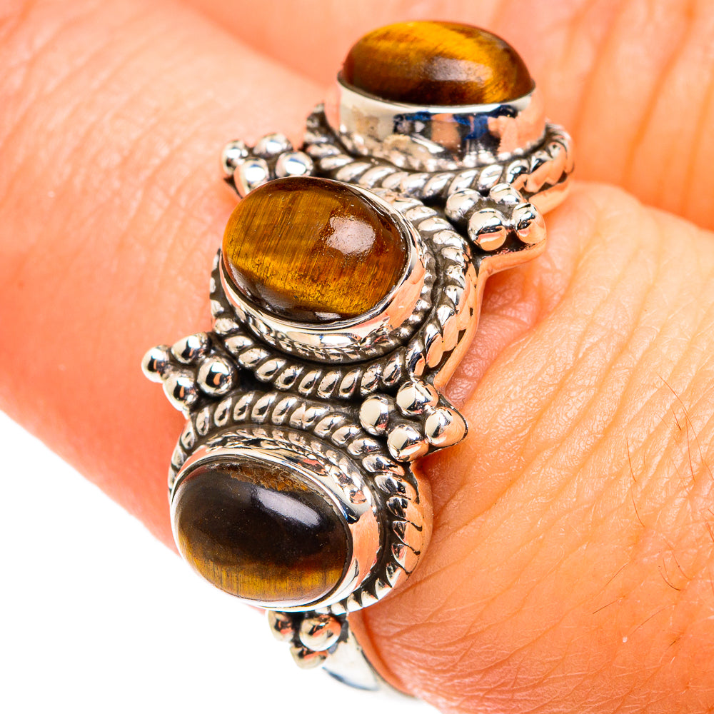 Tiger Eye Rings handcrafted by Ana Silver Co - RING75446