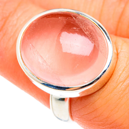 Rose Quartz Rings handcrafted by Ana Silver Co - RING75451