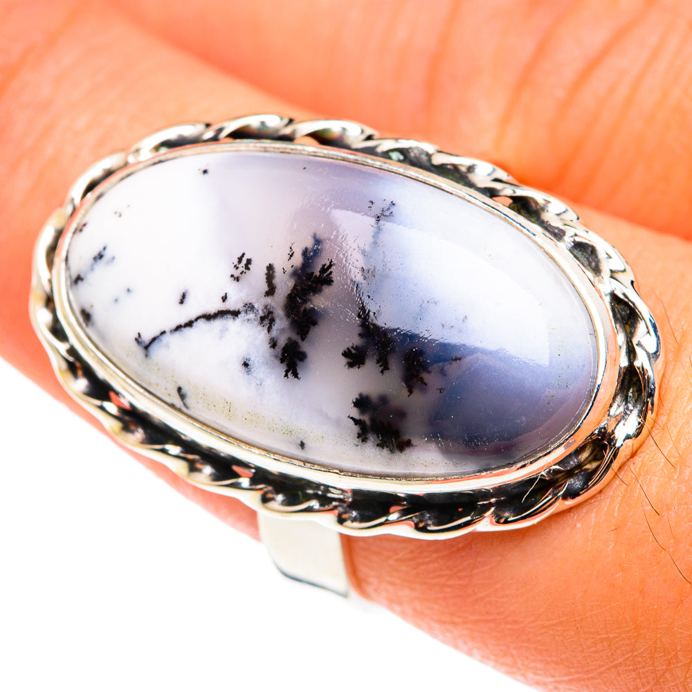 Dendritic Opal Rings handcrafted by Ana Silver Co - RING75459