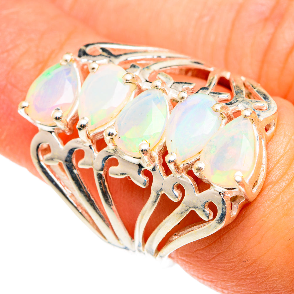 Ethiopian Opal Rings handcrafted by Ana Silver Co - RING75465