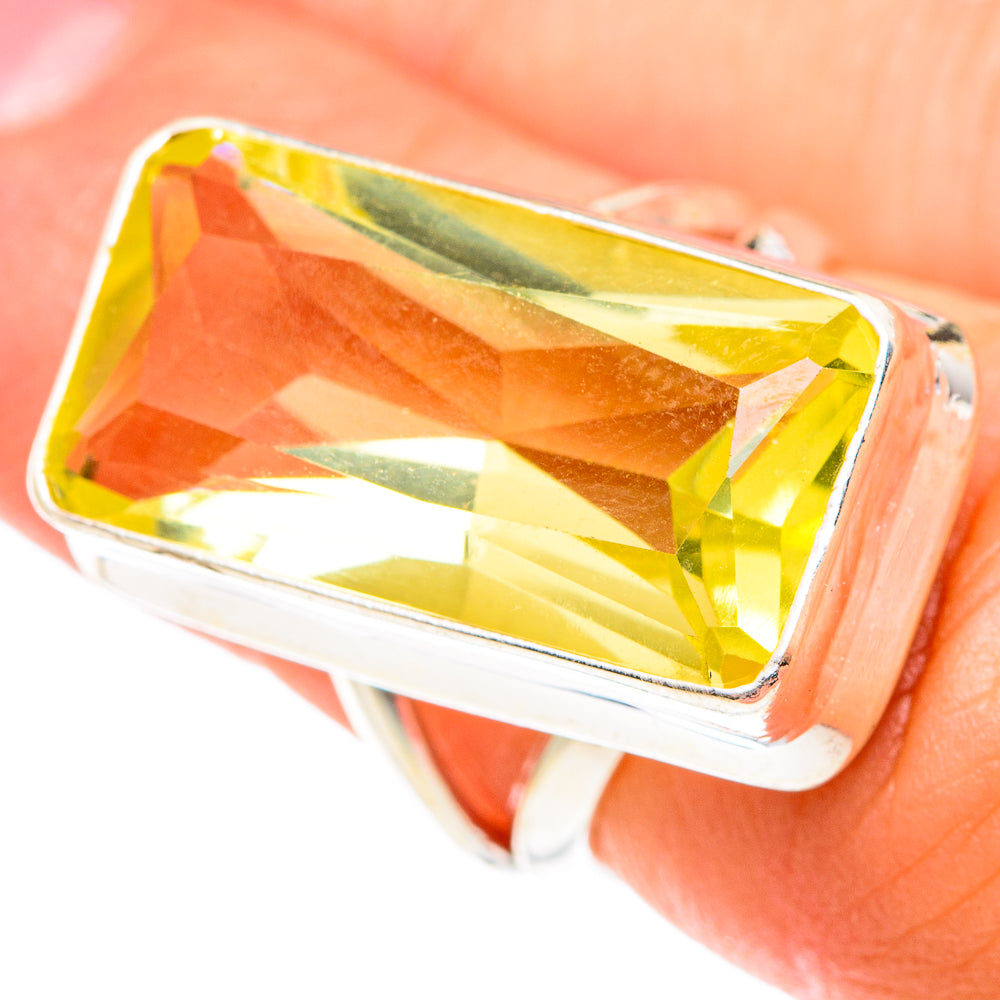 Lemon Quartz Rings handcrafted by Ana Silver Co - RING75466