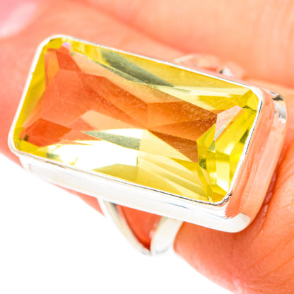 Lemon Quartz Rings handcrafted by Ana Silver Co - RING75466