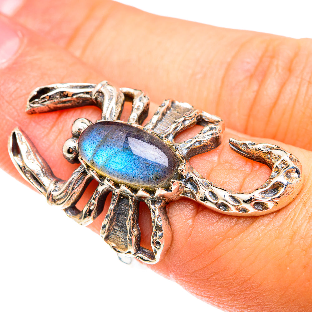 Labradorite Rings handcrafted by Ana Silver Co - RING75469